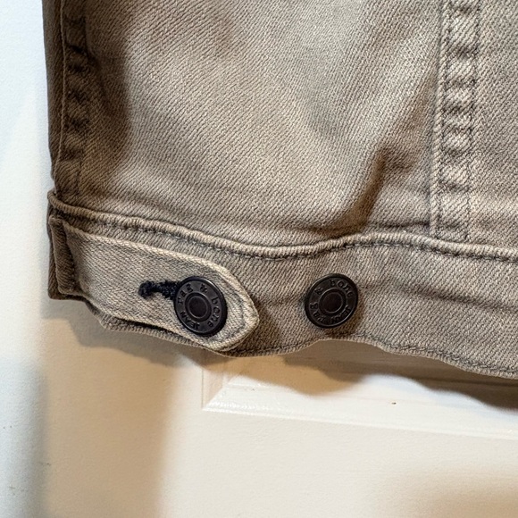 RAG & BONE Iron Denim & Genuine Lamb Leather Sleeve Jacket - Large - Picture 8 of 16